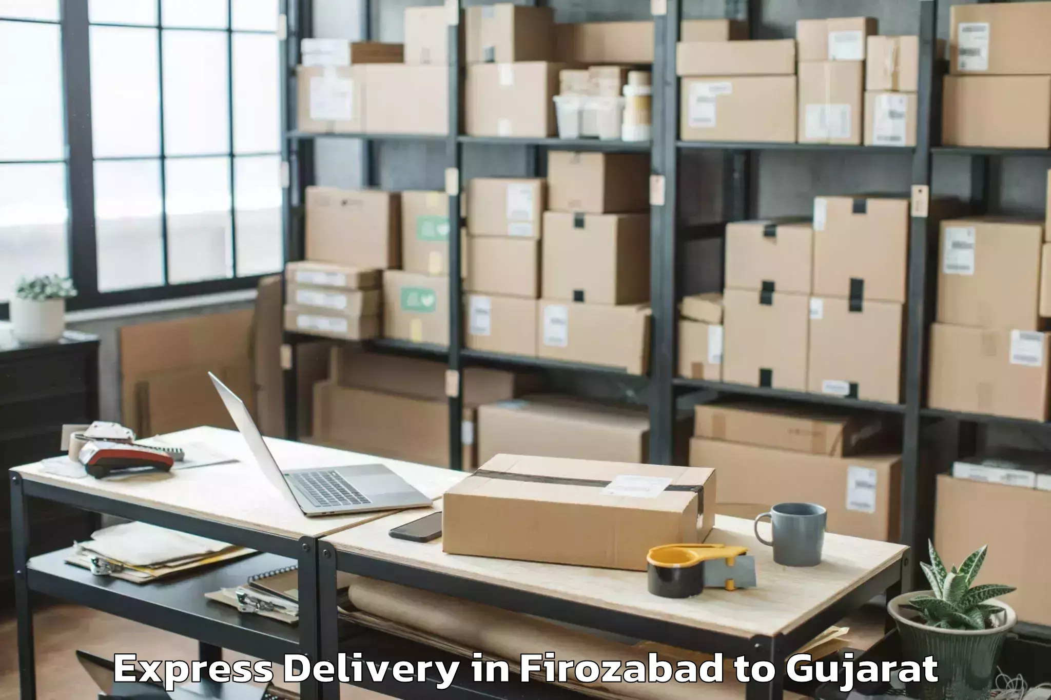 Affordable Firozabad to Sihor Express Delivery